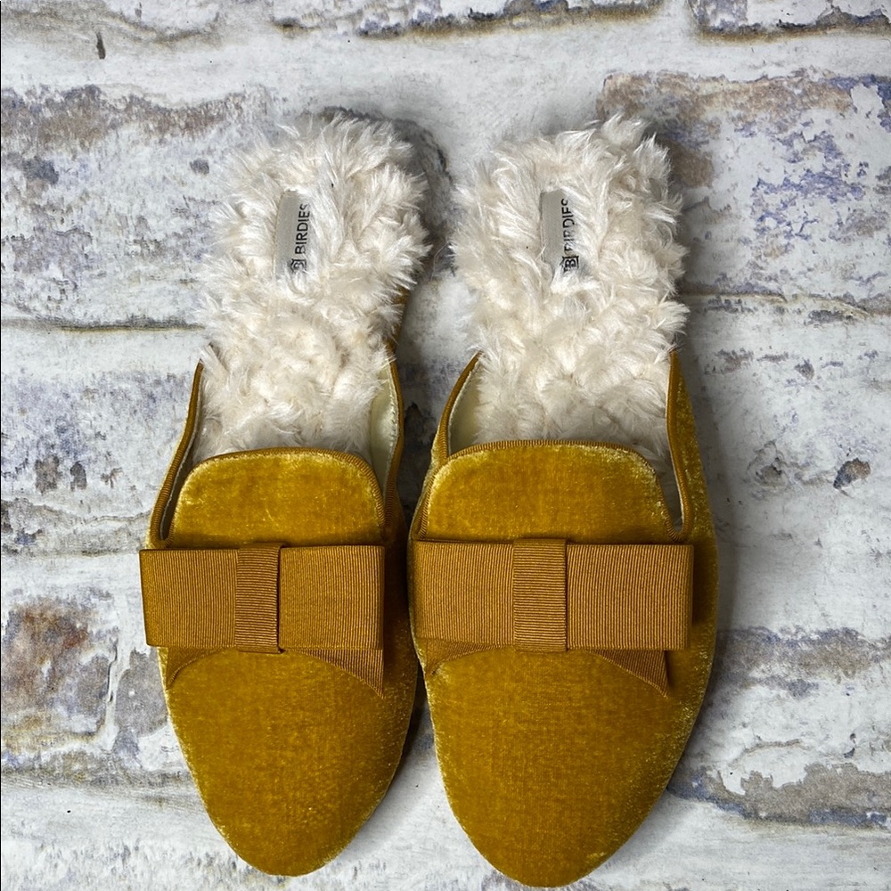 Birdies Phoebe Velvet Bow Mule slippers
